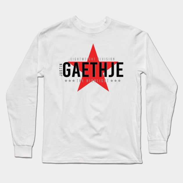 Justin Gaethje Long Sleeve T-Shirt by cagerepubliq